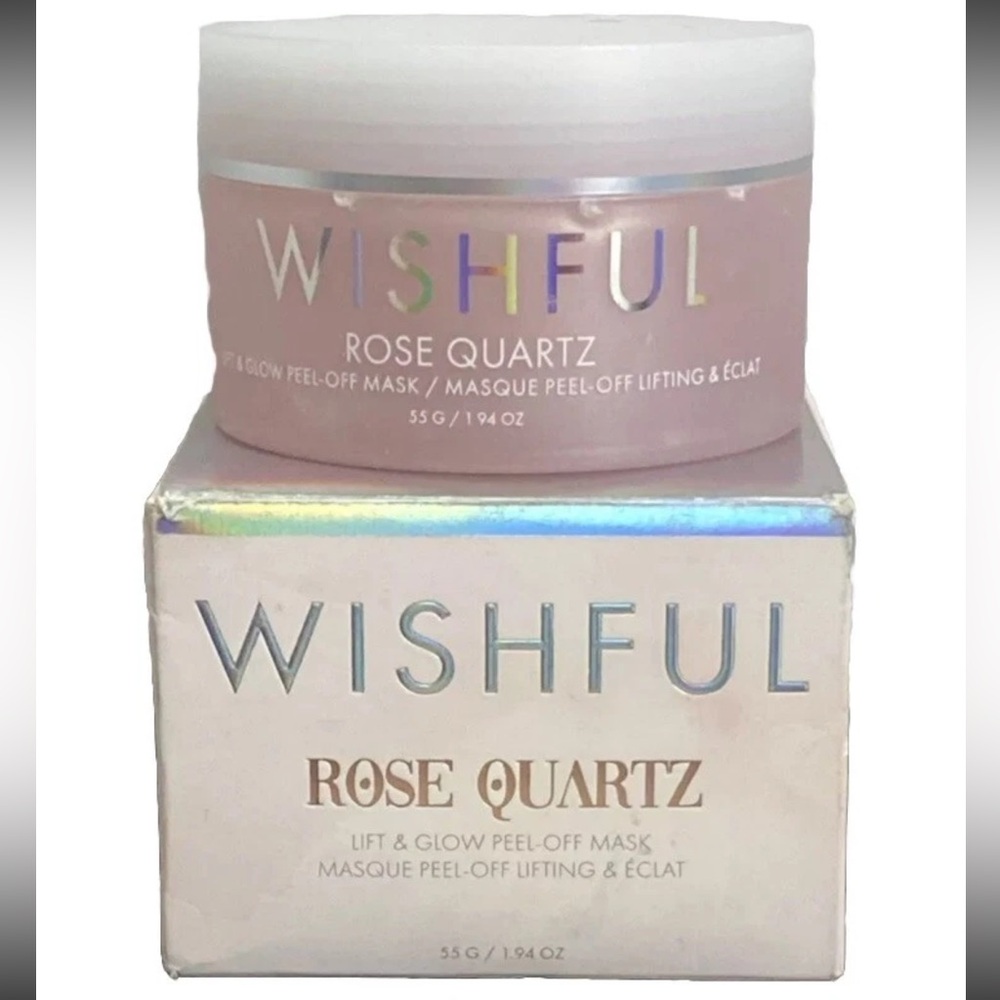 HUDA WishFul Rose Quartz Lift & Glow Peel Off Mask - NIB